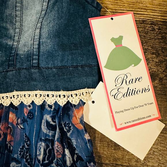Rare Editions 2 Piece Dress with Jean Vest 4T - Picture 5 of 5